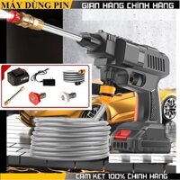 Máy Phun rửa Xe Mini áp suất cao chạy pin 24V Máy rửa xe hơi Mini không dây cầm tay súng phun nước Mini có thể sạc lại