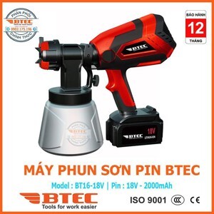 Máy phun sơn Btec BT16-18V