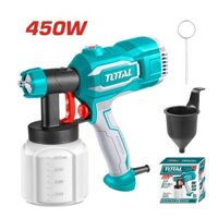 Máy phun sơn cầm tay dùng điện 450W TOTAL TT3506 dung tích 800ml - thiết bị dụng cụ phun sơn