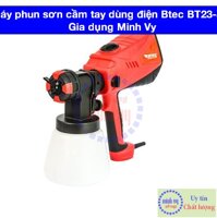 Máy phun sơn cầm tay dùng điện Btec BT23-800 công suất cực mạnh 600W – sơn dầu sơn nước