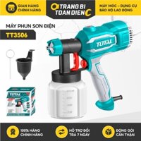 Máy phun sơn cầm tay Total công suất 450 - 500W, chuyên dùng sơn PU, sơn dầu, sơn nước, Tặng kèm đầu béc 1.5mm