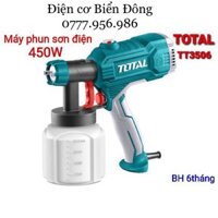 Máy phun Sơn 🍓 FREESHIP 🍓 Máy phun sơn Total TT3506 - 450W hoạt động bằng nguồn điện, là dụng cụ để sơn vật liệu