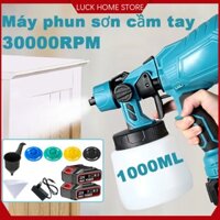 Máy phun sơn nước,súng phun sơn 1000ml,súng sơn cầm tay, 3 kiểu phun có thể thay đổi súng sơn mini，bảo hành 12 tháng