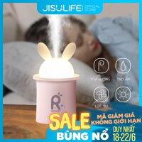 Máy phun sương Jisulife JT03 - Tạo ẩm không khí và giữ ẩm da 250ml - Thiết kế hình thỏ đáng yêu và tự động tắt khi hết nước - Máy tạo ẩm không gian thư giãn kiêm đèn ngủ LED để bàn tiện lợi - Bảo hành 12 tháng chính hãng LazadaMall