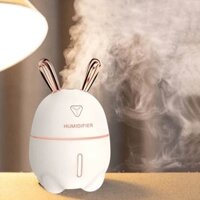 MÁY PHUN SƯƠNG KHUẾCH TÁN TIN DẦU HƠI NƯỚC TẠO ẨM HÌNH TAI THỎ DỄ THƯƠNG CÓ ĐÈN LED HUMIDIFIER & RABBIT