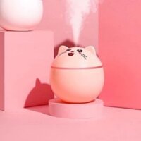🧡Máy Phun Sương Mèo Cam, Sạc USB, Máy Xông Tinh Dầu, Có Đèn Led, Đèn Ngủ Dễ Thương💛