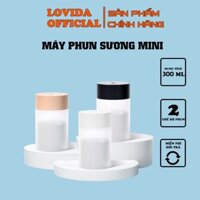 Máy phun sương mini Lovida đèn led 7 màu tạo ẩm không khí dung tích 260ml