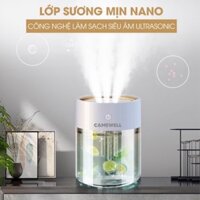 Máy phun sương mini tạo ẩm, khuếch tán tinh dầu CameWell C101H, dung tích 2000ml, đèn Led nhiều màu Cwell Store