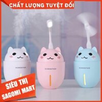 Máy Phun Sương Tạo Ẩm cao cấp 3in1 Hình Con Mèo Mini SAGOMI