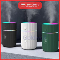 Máy phun sương-Tạo Ẩm Không Khí,khuếch tán tin dầu Mini Humidifier H2O để trong ô tô, có đèn nhiều màu by DV AUTO