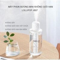 Máy phun sương tạo ẩm mini không dây hình cây kẹo Lollipop Jisulife JB07, 1100mAh, dùng mọi nơi, phù hợp mọi vật chứa