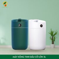 Máy phun sương tạo ẩm Humidifier X12, Máy xông tinh dầu dung tích 3L, tạo độ ẩm phòng điều hòa, có đèn, cổng cắm USB