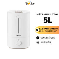 Máy phun sương tạo độ ẩm 5L Bear JSQ-F50M1, CS 25W, Ion bạc kháng khuẩn, làm mát không khi,Bh 18 TH
