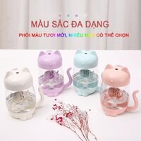 Máy Phun Sương Tạo Độ Ẩm Dùng Pin Sạc Hình Mèo Kitty Nhiều Màu -Thehuyshop634