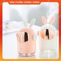 Máy Phun Sương Tạo Độ Ẩm Không Khí Hình Tai Thỏ [MẪU HOT 2020] 💎  350ML 35ML/H , ĐÈN LED + CỔNG CẮM USB