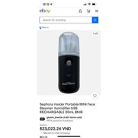 MÁY PHUN SƯƠNG TẠO ĐỘ ẨM XÔNG HƠI MẶT MINI GACE STEAMER SEPHORA BEAUTY INSIDER 30ML (BILL US)