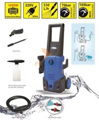Máy phun xịt rửa cao áp Kachi có bánh xe 1650W