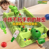 Máy pinball đồ chơi, máy trò chơi Pea Monster, trò chơi board game, tương tác giữa cha mẹ và con cái, trận chiến hai người chơi, vui chơi bắn súng năm mới