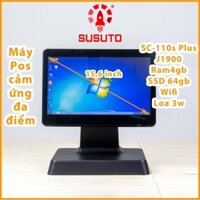 Máy POS bán hàng SC-110S PLUS  (J4125, 4G DDR4 RAM, 64G SSD, 15.6 inch, Black, 1 màn)