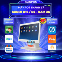 Máy Pos Sunmi D1s/D2 ( Ram 2G ) 80-95% Tặng kèm phần mềm bán hàng