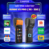 Máy Pos Sunmi V2s ( 3G - 32G ) Cấu hình mạnh LIKE NEW 97,98% Tặng kèm phần mềm bán hàng