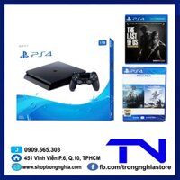 Máy PS4 Slim 2218B + Combo 3 game - Hàng chính hãng Sony Việt Nam