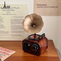 Máy Quay Đĩa Mô Phỏng Retro, Hộp Âm Nhạc, Hộp Đựng Sách, Tủ Rượu Phòng Khách Gia Đình, Đồ Trang Trí Quà Sinh Nhật Văn Ph