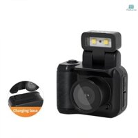 Máy quay phim Camera kỹ thuật số Mini 1080P Camera Video kỹ thuật số với màn hình 1,44 Inch 90° Đèn Flash xoay được tích hợp 6 bộ lọc Pin Quà tặng lễ hội sinh nhật f MallcenTOP3