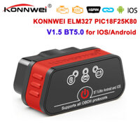 Máy quét Konnwei ELM327 V1.5 Bluetooth 5.0 OBD2 ELM 327 V1 5 Công cụ chẩn đoán ô tô tự động OBDII ODB2 Đầu đọc mã 2