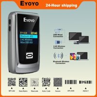 Máy quét mã QR Eyoyo có màn hình LCD, Máy quét mã vạch Bluetooth di động Mini, Máy quét mã vạch sách 2D không dây cho thư viện Hàng tồn kho trong lớp học Tương thích với iPhone iPad An