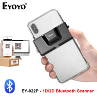 Máy quét mã vạch Bluetooth Eyoyo 2D QR, Máy quét mã vạch điện thoại kẹp lưng không dây Mini cho đầu đọc mã ma trận dữ liệu 1D QR PDF417