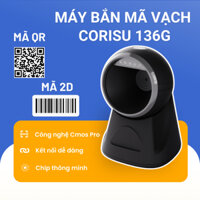Máy Quét Mã Vạch CORISU 136G, Máy Quét Mã QR công nghệ Cmos Pro siêu nhạy, độ bền cao - Bảo hành 12 tháng