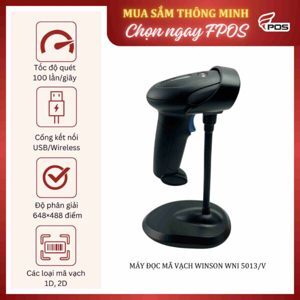 Máy quét mã vạch không dây Winson WNI-5013 2D