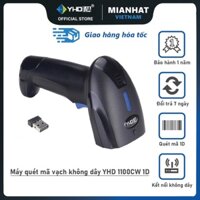 Máy quét mã vạch không dây YHD 1100CW 1D, Máy bắn mã vạch Barcode không dây dùng trên Máy tính (bảo hành 1 năm)