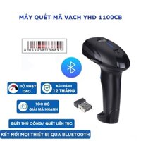 Máy quét mã vạch không dây YHD 1100CB 1D kết nối Bluetooth 2.4G dùng trên Điện thoại, pc - Hàng Nhập Khẩu - Máy không đế