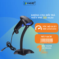 Máy quét mã vạch sản phẩm YHD 1100C 1D Máy Scan Barcode cầm tay có dây dùng trong Cửa hàng, Siêu thị