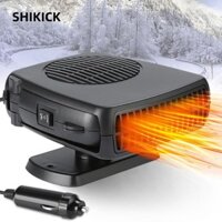 Máy rã đông SHIKICK, Máy sưởi ấm nhanh đa chức năng 12V, Công suất cao 200W 2 trong 1 với chế độ sưởi ấm và làm mát Tấm chắn gió ô tô