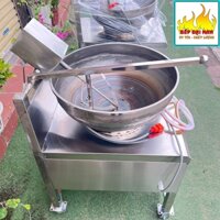 Máy Rang Cơm Tự Động Khung Inox, Chảo Rang Cơm Tự Động