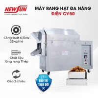 Máy rang hạt đa năng điện CY-50 NEWSUN lồng thép năng suất 25kg/mẻ