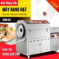 Máy rang lạc công nghiệp VNR-50. Máy nướng hạt điều, hạt dẻ chạy gas.