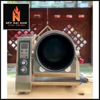 Máy rang xào tự động, máy rang cơm xào rau tự động, bếp rang xào có lật đổ, máy xào rau tự động