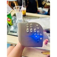 Máy ru bé ngủ gắn nôi Crib Soother Baby Nature Sound Machine with Light and Mp3 Input Vibrates & Rec