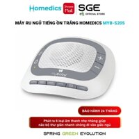 Máy Ru Ngủ Tiếng Ồn Trắng Homedics MYB-S205 Phát Ra 6 Loại Âm Thanh Nhẹ Nhàng Giúp Não Bộ Thư Giãn  SGE