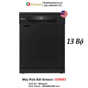 Máy rửa bát 12 bộ Grasso GS 9583