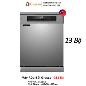 Máy rửa bát 13 bộ Grasso GS9581