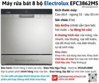 Máy rửa bát 8 bộ Electrolux EFC3862MS