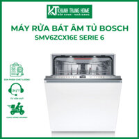 Máy rửa bát âm tủ BOSCH SMV6ZCX16E Serie 6 sử dụng hạt tự nhiên Zeolite sấy làm sạch hiệu quả - Khánh Trang Home