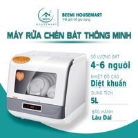 Máy Rửa Bát Beemi Mini Cao Cấp Cho 4-6 Người Sấy Khô Khử Trùng Cho Gia Đình Công Suất Lớn - Tủ Rửa Bát Nhanh Sạch Sâu