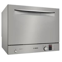 Máy rửa bát Bosch SKS62E38EU Series 4 Máy rửa bát nhỏ gọn, thép sáng bóng chống bám vân tay