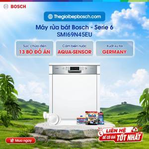 Máy rửa bát âm tủ 13 bộ Bosch SMI69N45EU